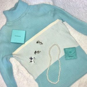 Breakfast at Tiffany’s Blue Turtleneck Sweater